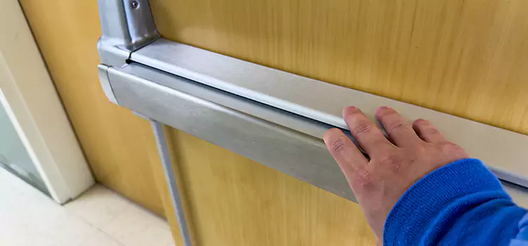 Installing a Push Bar on a Door Bountiful